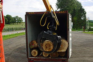 Containertransport logs